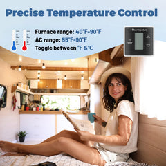 Sanluo 3316250 wall-mount thermostat stays secure during travel.