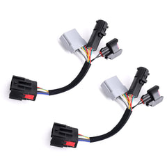 Sanooer conversion harness setup demonstrates easy plug-and-play wiring for Ford towing mirrors.
