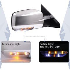 Sanooer heated feature close-up mirror for cold-weather driving.