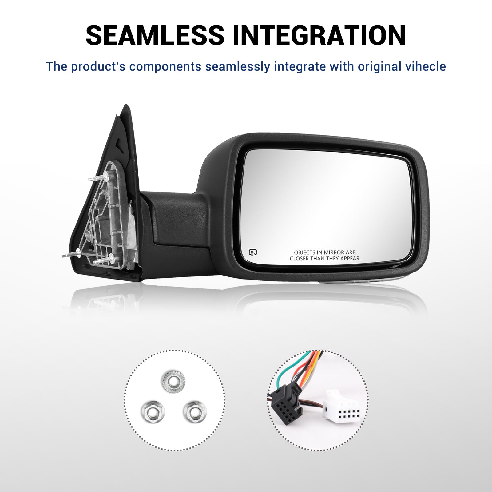 Sanooer power folding button on Ram tow mirror