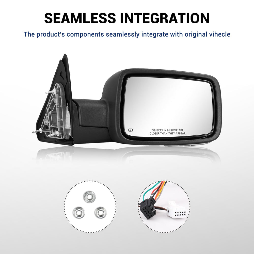 Sanooer temperature sensor visible on mirror for climate-aware use.