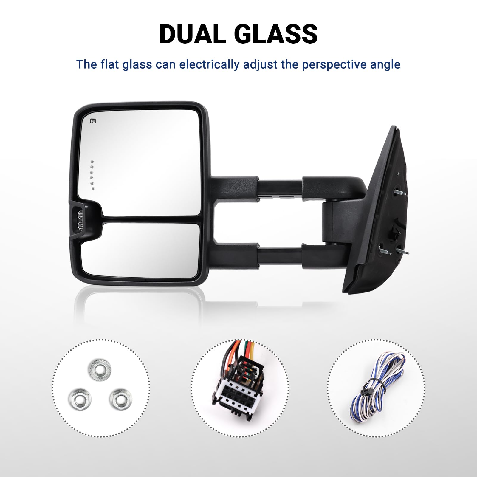 Sanooer Switchback mirror backup lamp for night parking