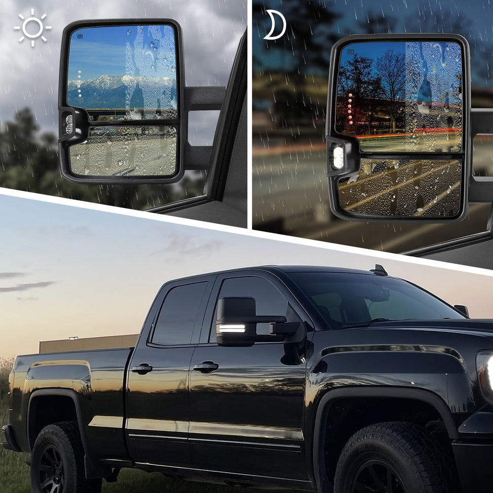 Sanooer heated defrost keeps glass clear for safer driving.