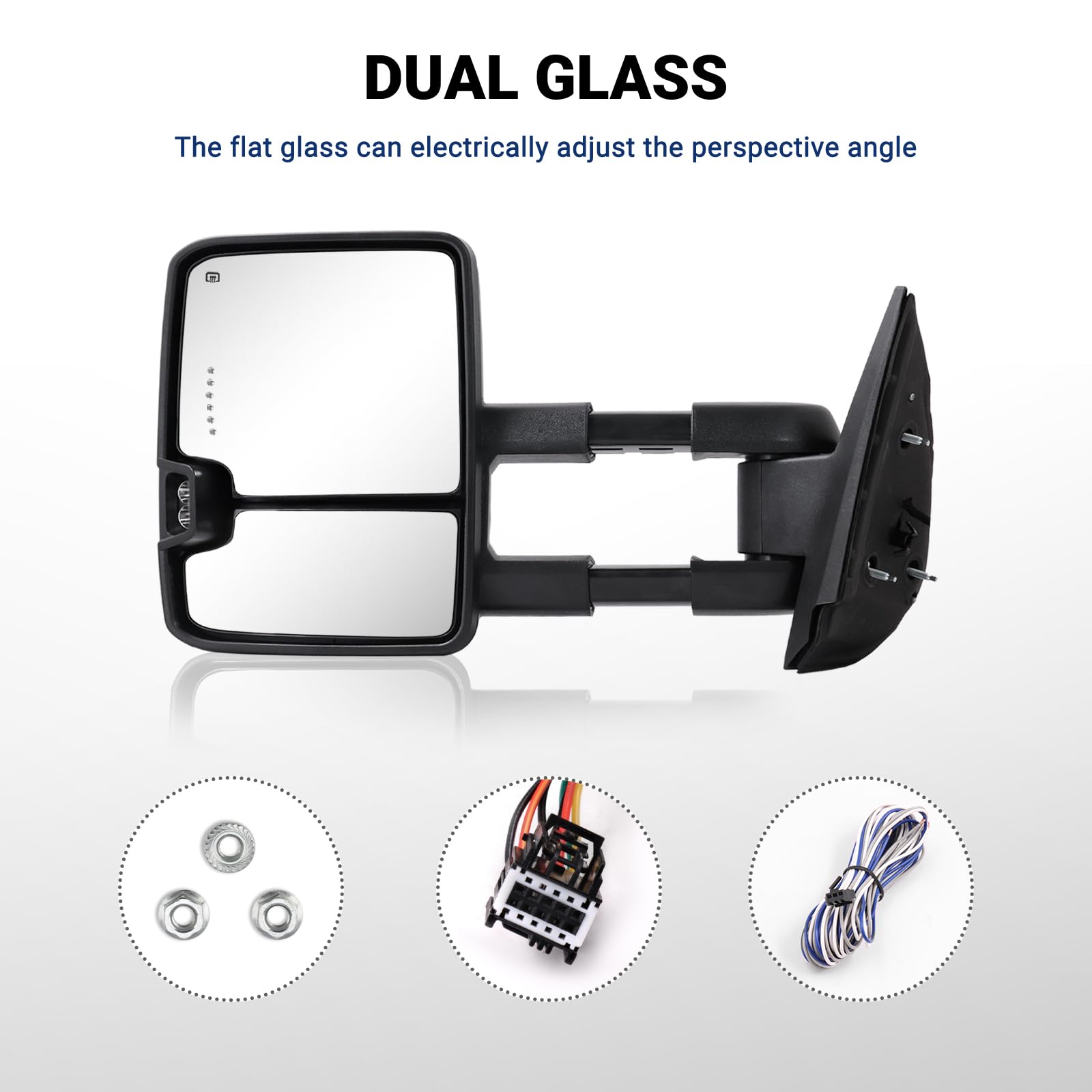 Sanooer Switchback LED backup lamp enhances visibility when reversing.
