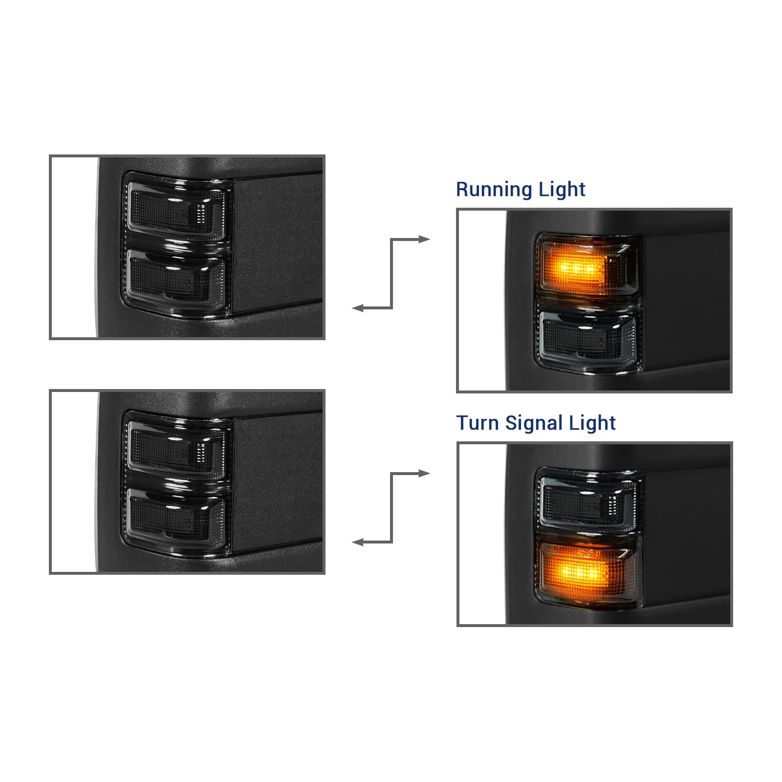 Sanooer towing mirror pair includes harness connectors for quick install.
