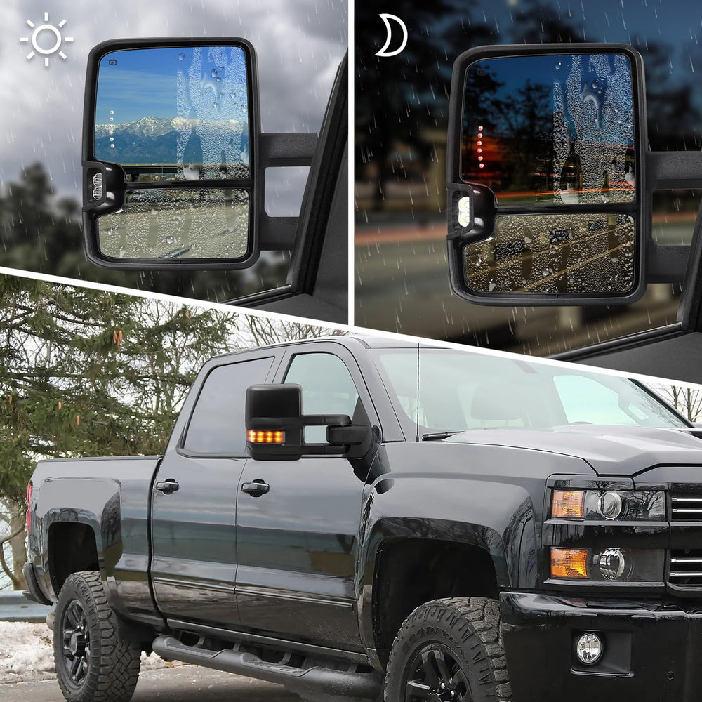 Sanooer towing mirror convex glass widens the field of view
