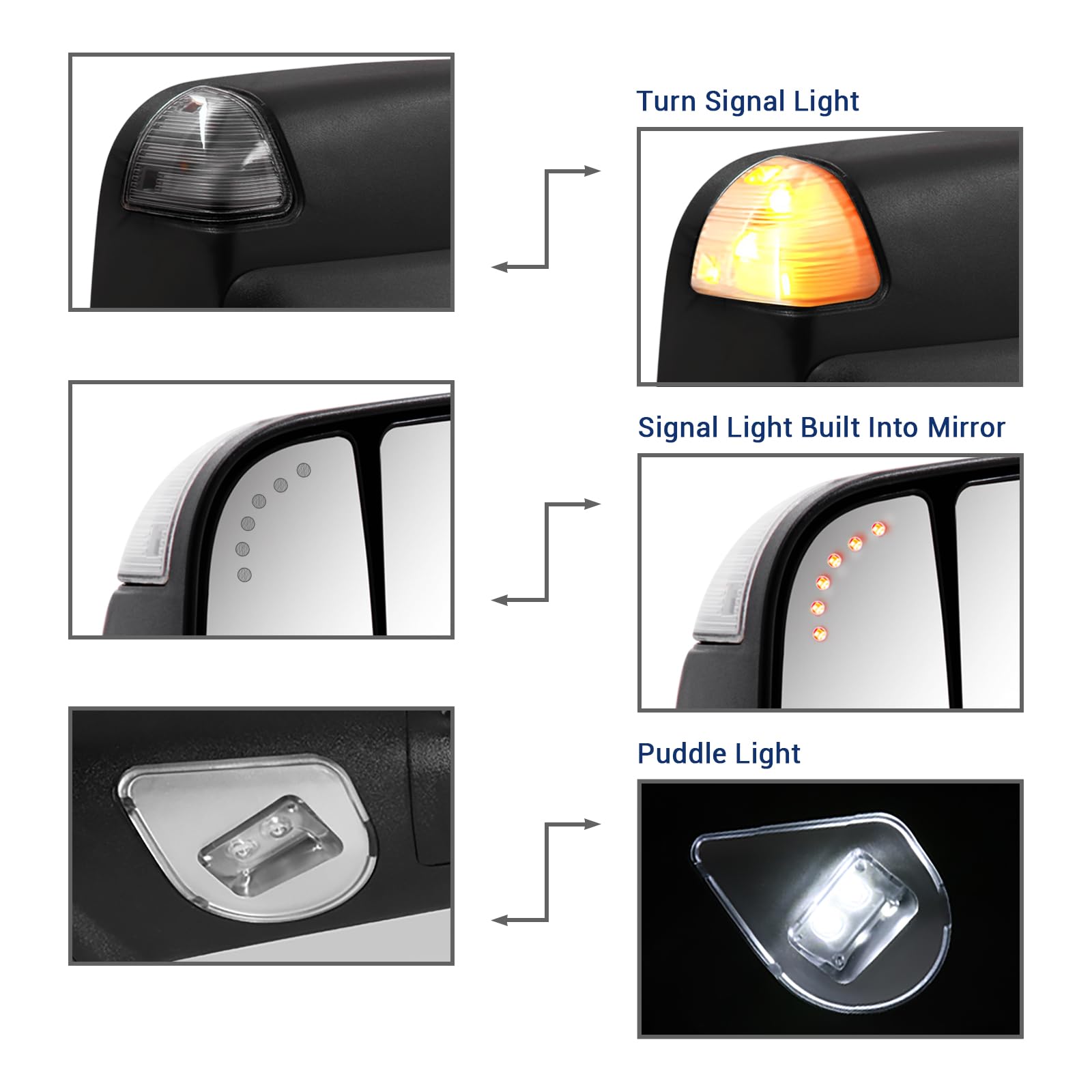 Sanooer heated mirror light helps prevent fog and frost buildup