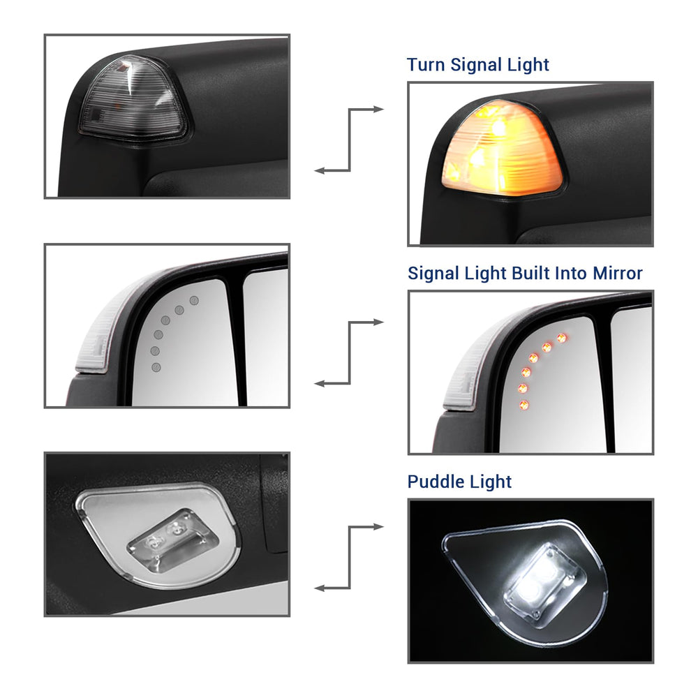 Sanooer heated mirror light helps prevent fog and frost buildup