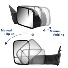 Sanooer right mirror glass view provides clear daytime visibility for safer driving