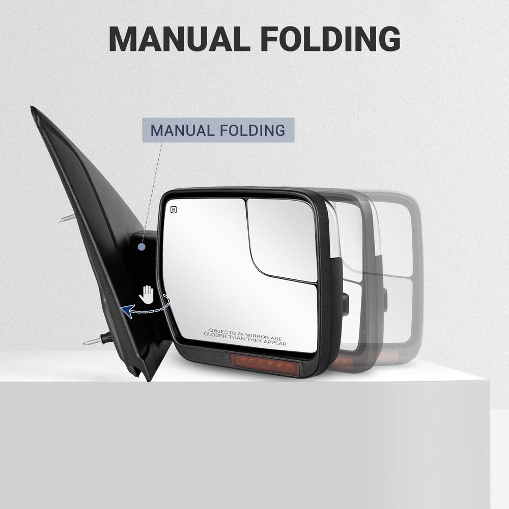 Sanooer Ford F-150 towing mirror puddle light improves ground illumination