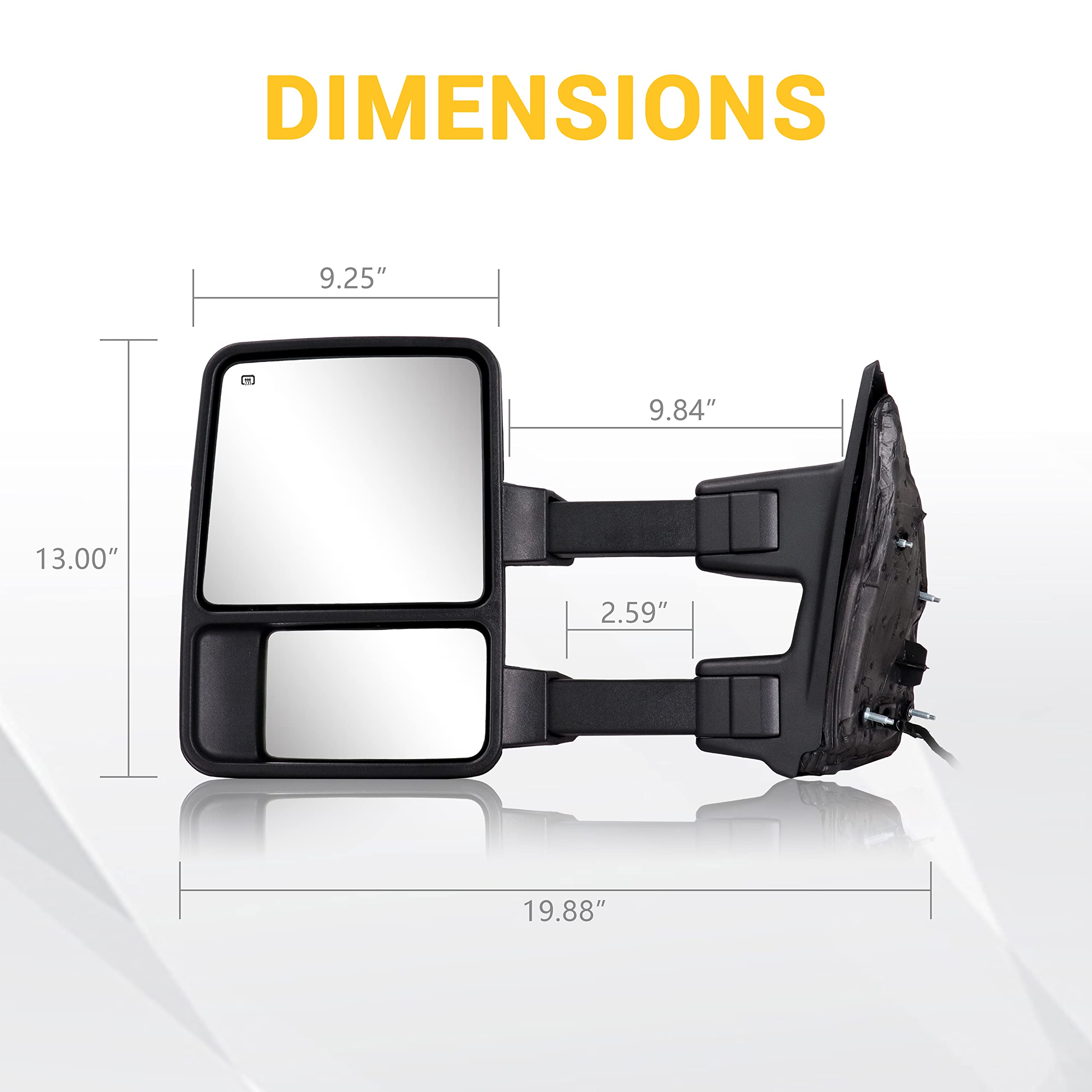 Sanooer package includes mirrors harness adapter and installation guide