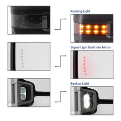 Sanooer towing mirror turn signal light enhances driver awareness
