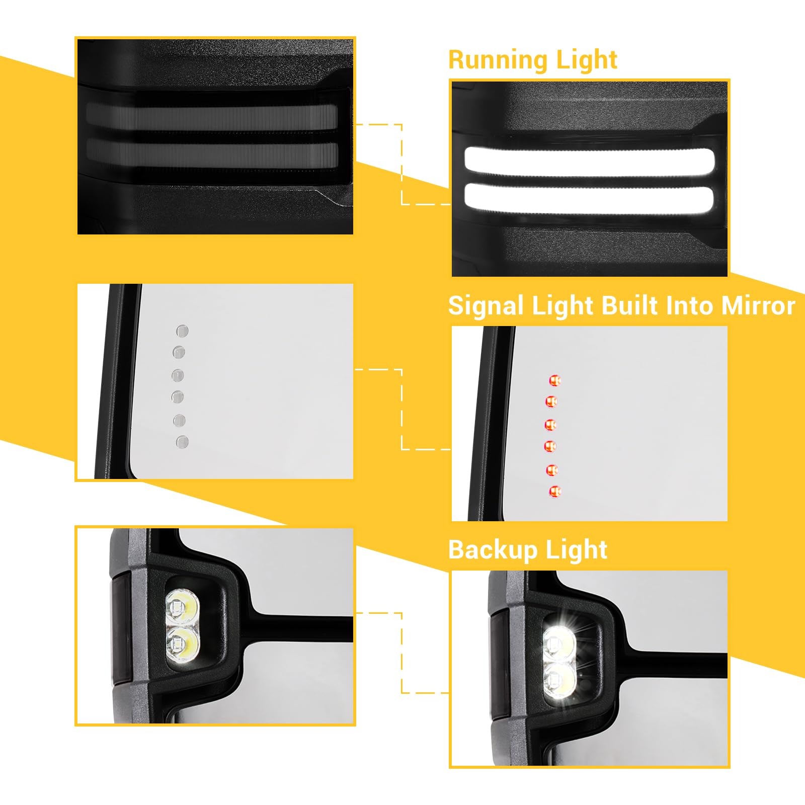 Sanooer black textured finish complements rugged truck styling.