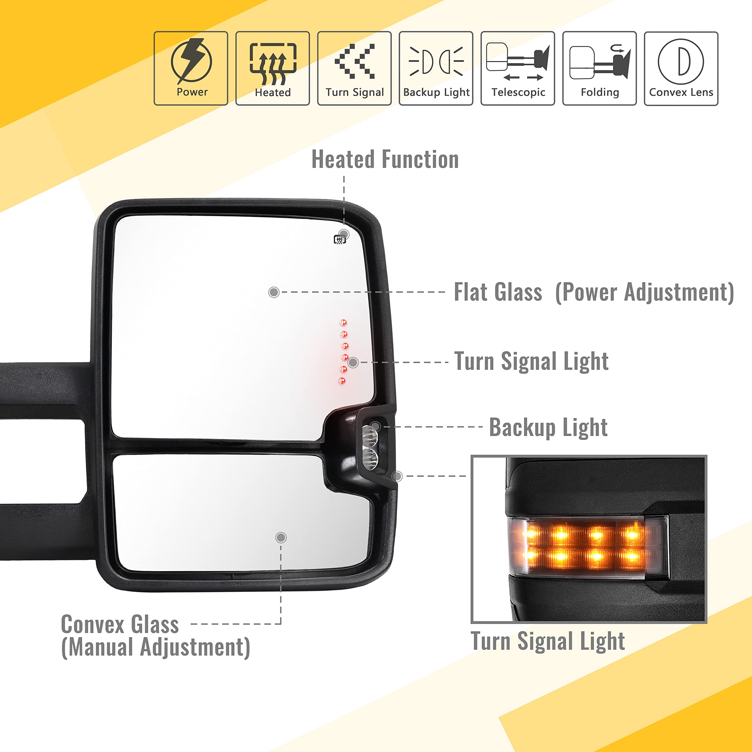 Sanooer heated glass close-up enhances visibility in cold weather.