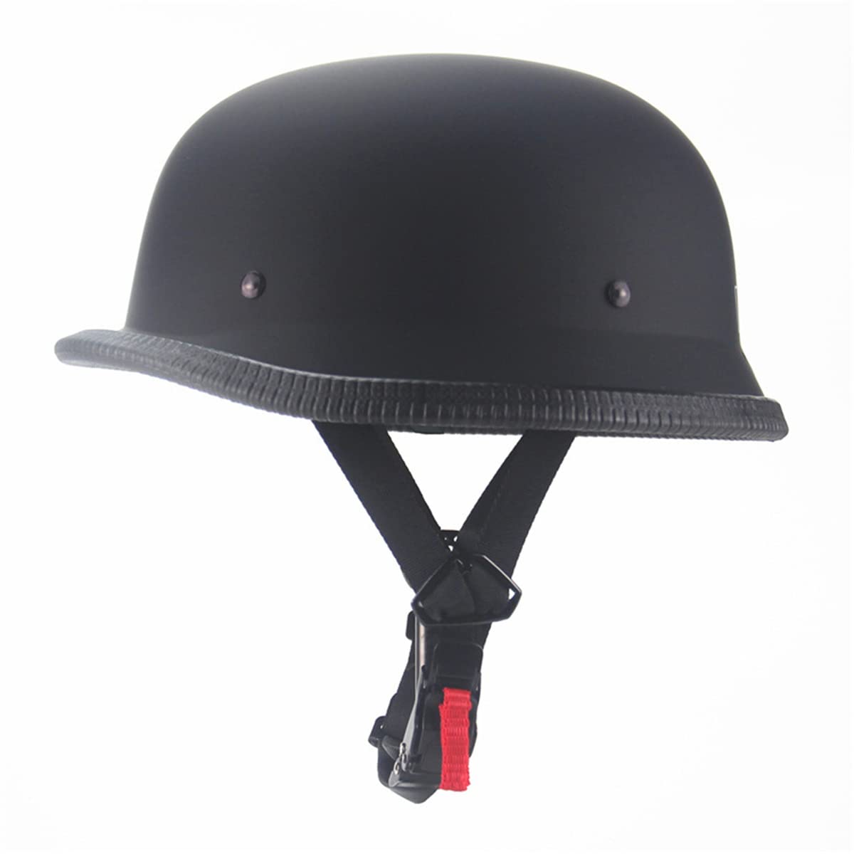SanQing German-Style Helmet front view shows matte black finish for a sleek ride.