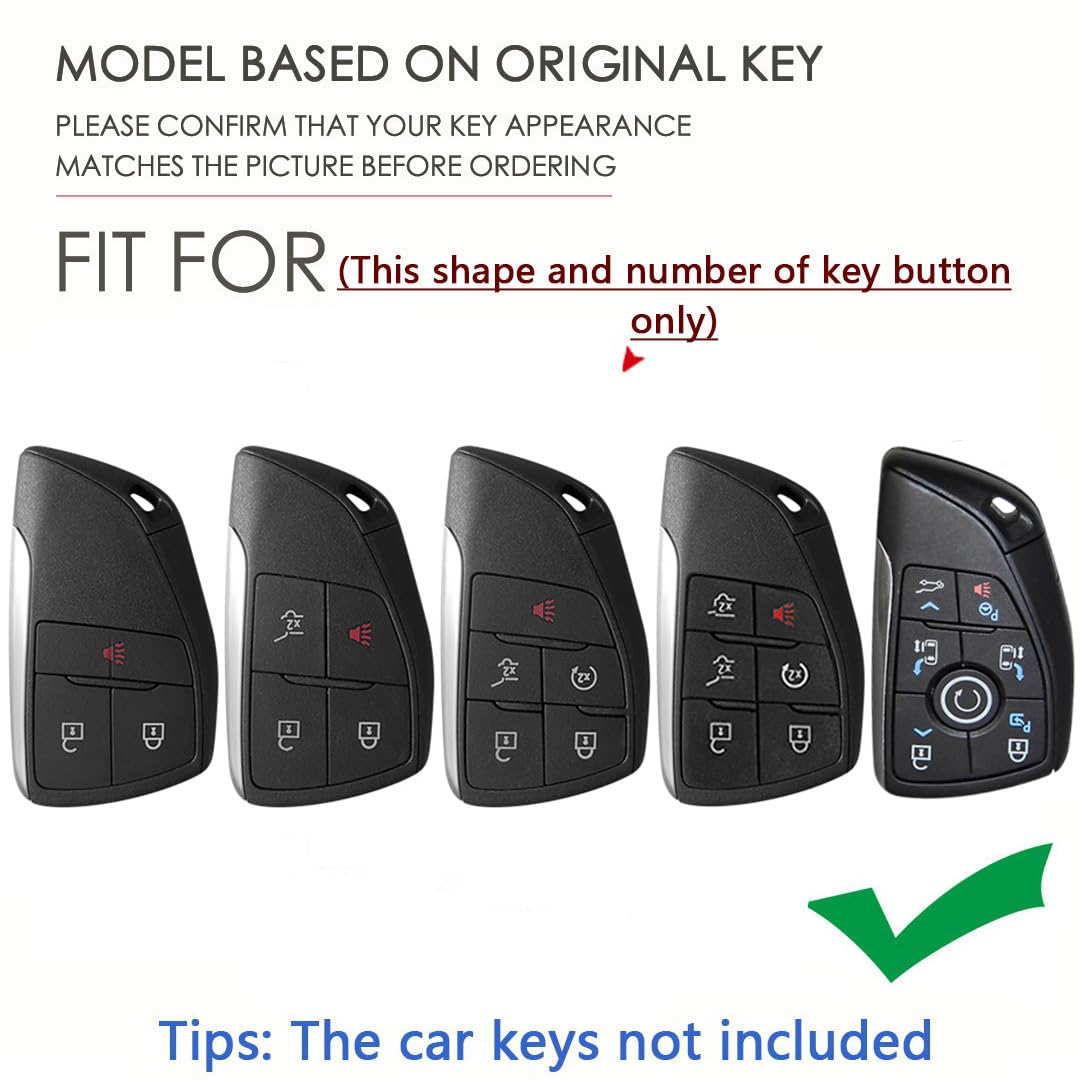 SANRILY key fob cover detail – close-up of premium zinc alloy and silicone for durability.