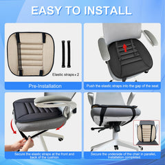 Sanwom anti-slip plum buckles keep the cushion secure during drives.