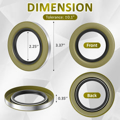 Sanyasi trailer hub seal close-up highlights double lip design for EZ-Lube compatibility