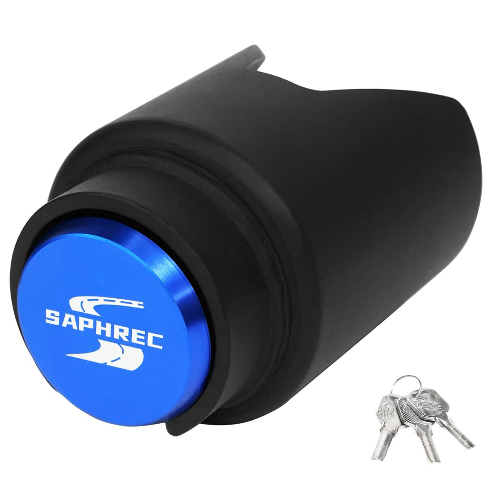 SaphRec upgraded trailer lock on a 2-inch coupler provides strong theft deterrence.