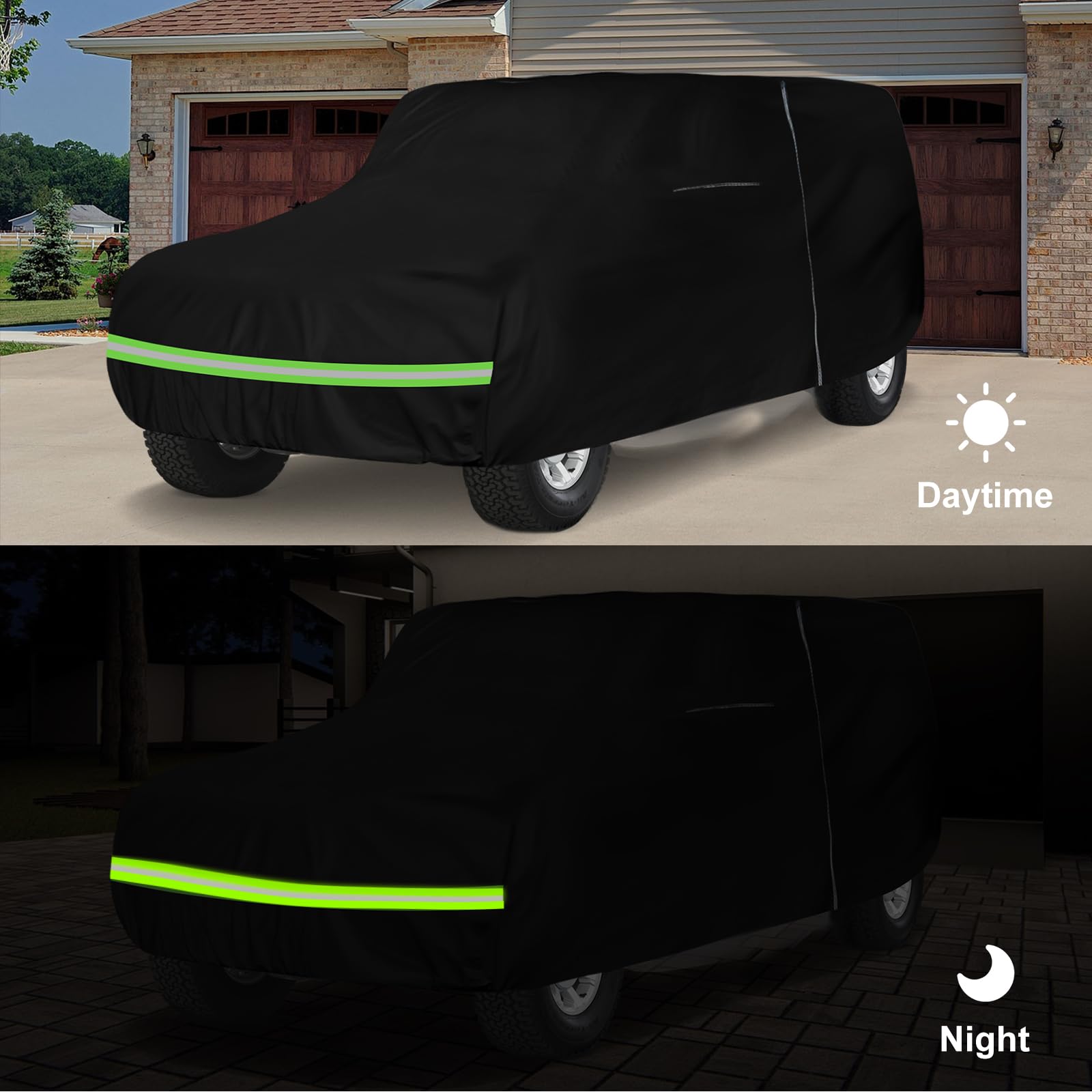 SAPUBK Bronco cover mirror pockets protect side mirrors.