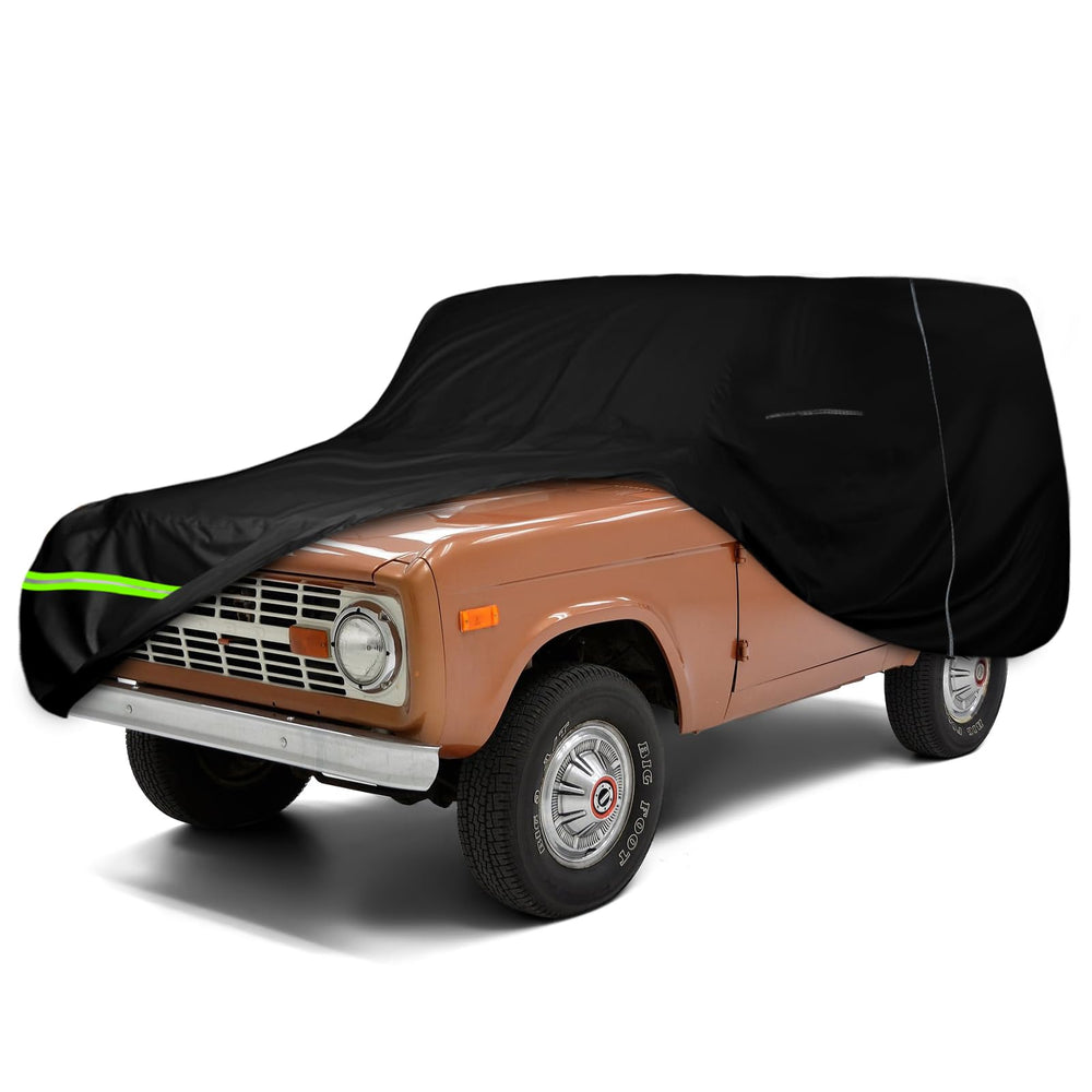 The SAPUBK Bronco waterproof cover offers a precise fit and weather protection for Ford Broncos.