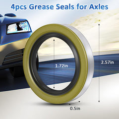 SAQXK grease seal ID-OD dimensions confirm fit before purchase.