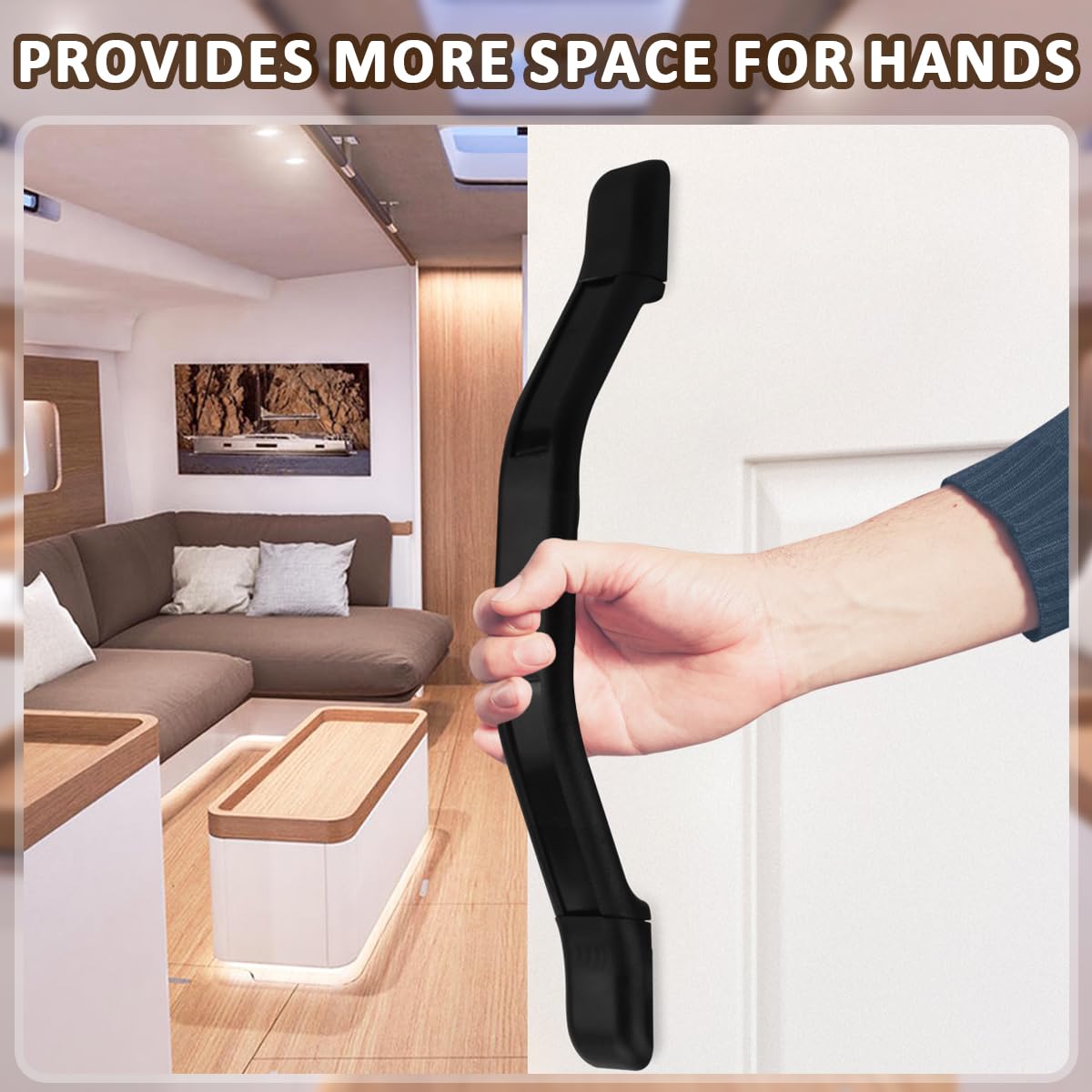 SAQXK application on RV, trailer, and boat doors for easy access