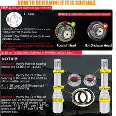 Saree hub kit demonstrates straight spindle compatibility for 1in and 1-1/16in