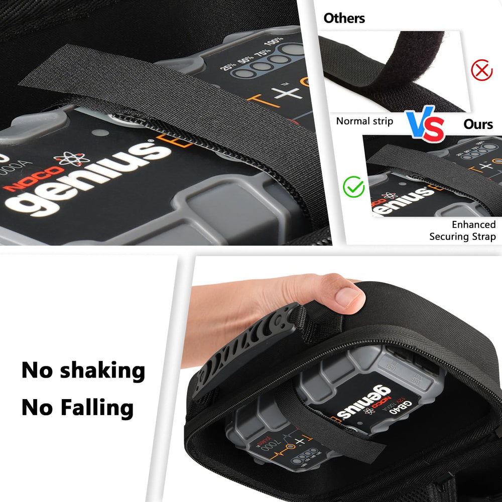 sarlar EVA case reinforced handle enables one-handed carrying.