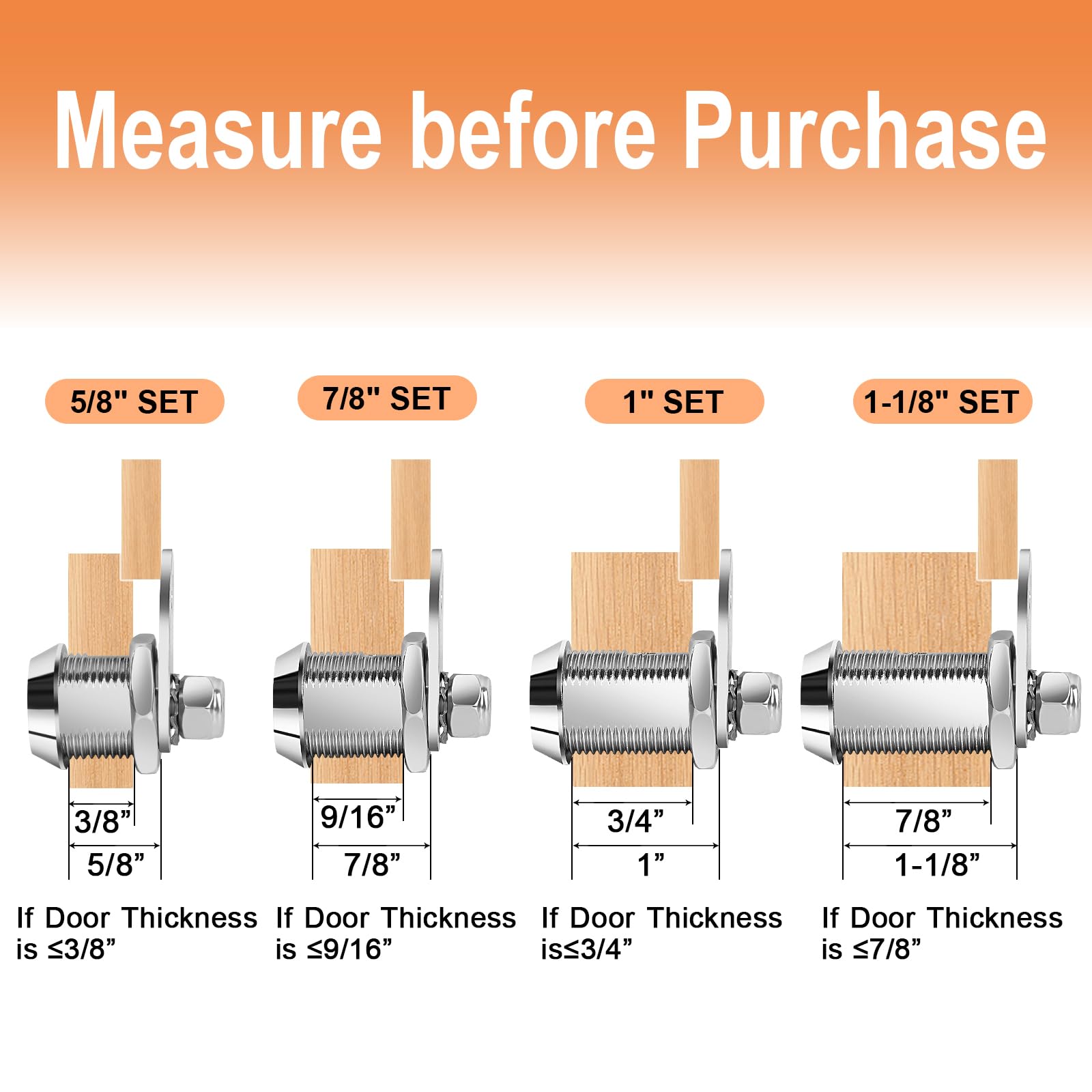 Sartatue cam lock includes offset and straight plates for versatile mounting