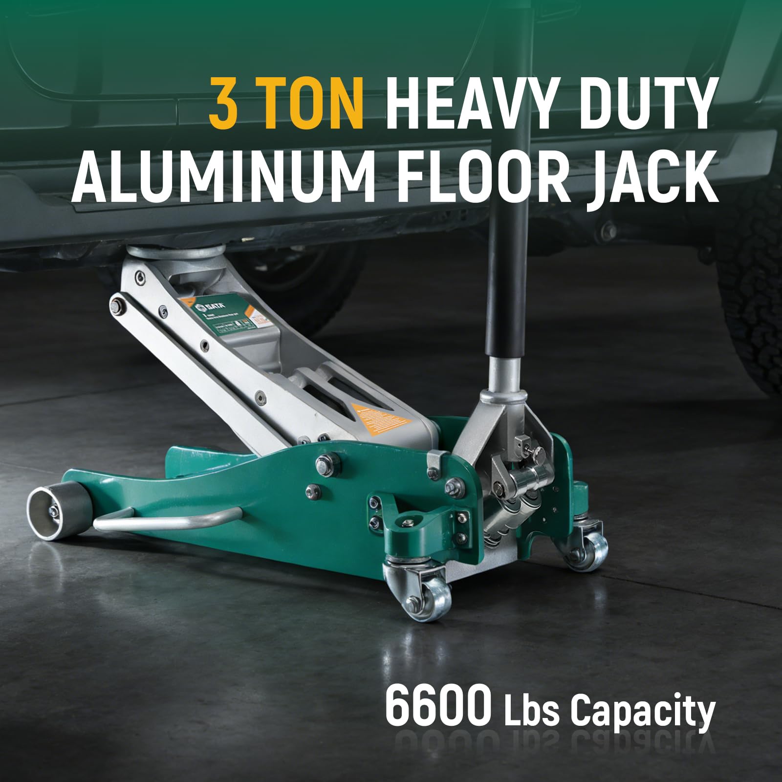SATA lightweight aluminum construction reduces weight while maintaining durability.