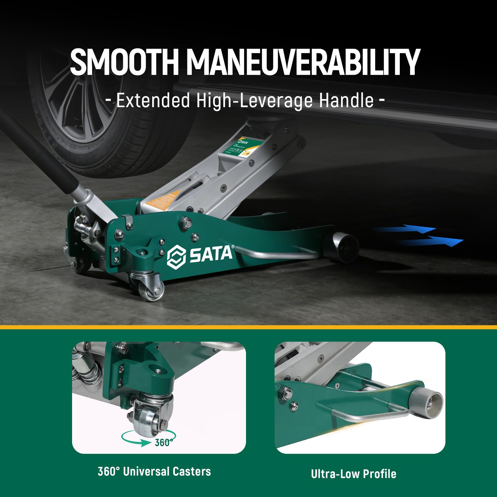 SATA overload protection valve adds safety when approaching capacity.