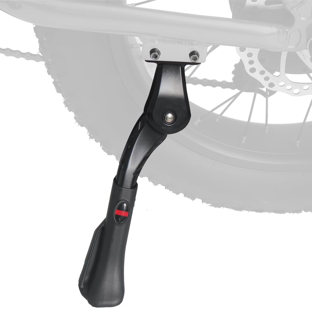 Sataway kickstand easy height adjustment to match bike height.