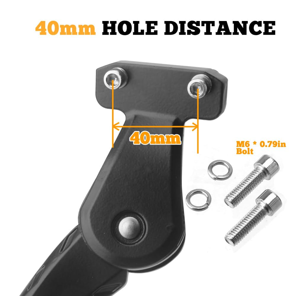 Sataway kickstand compatible with folding e-bikes and fat-tire city bikes.