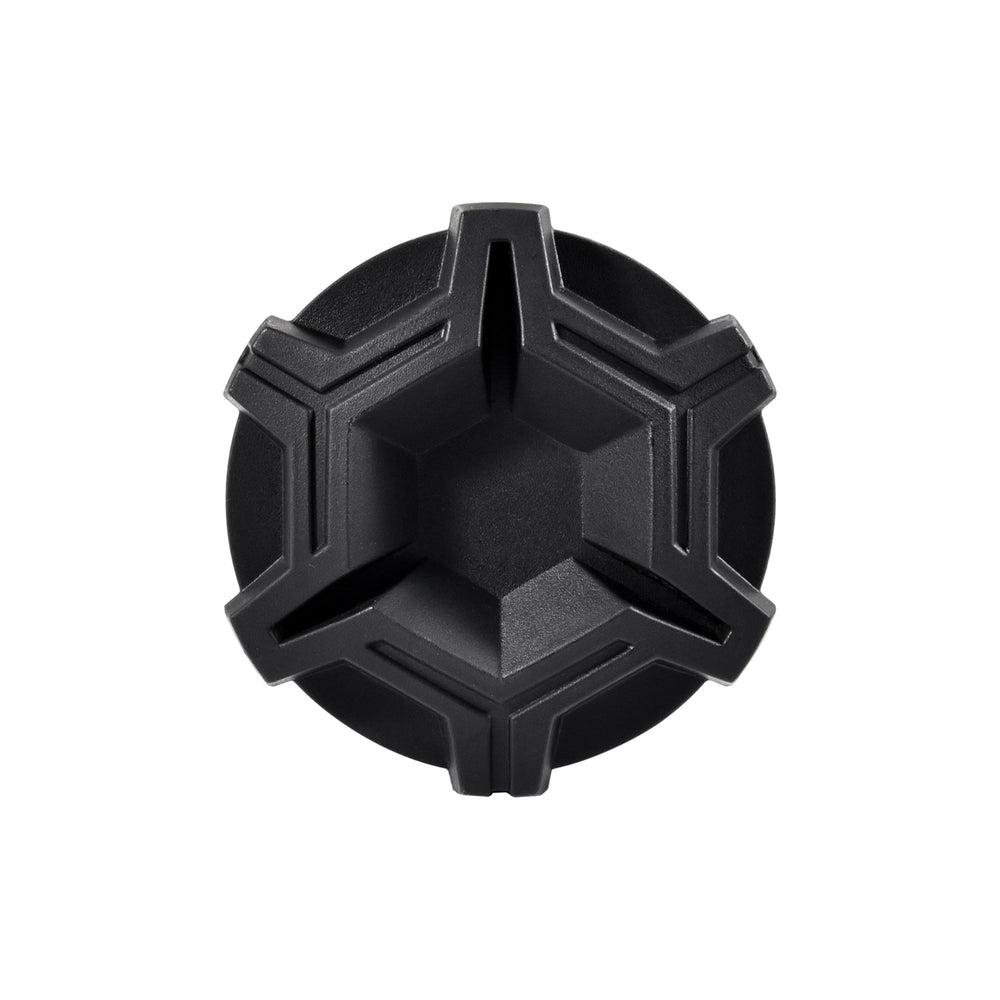 Stylish black finish adds a subtle upgrade to exterior