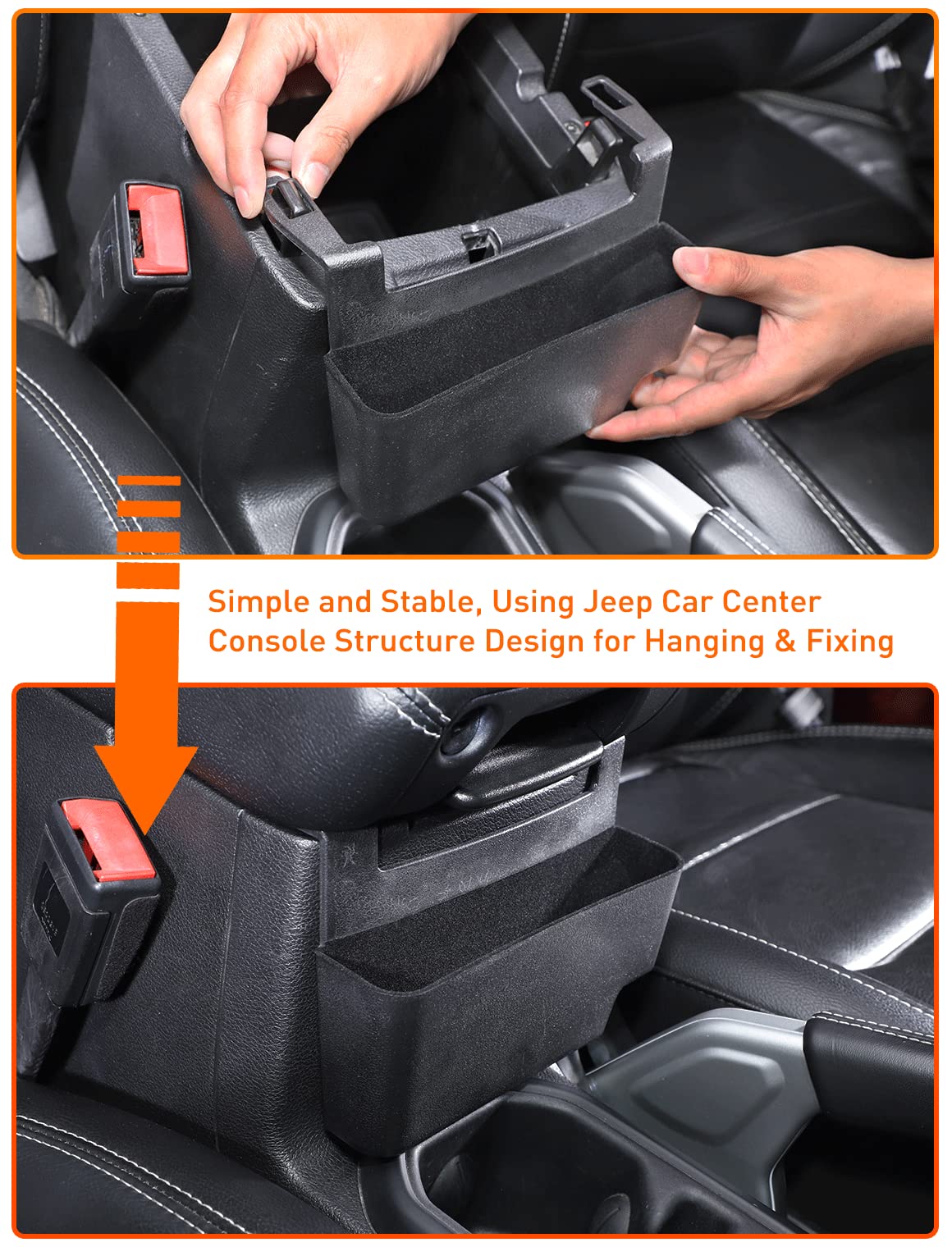 Savadicar ABS storage tray adds durable, easy-to-clean organization in Wrangler cabin