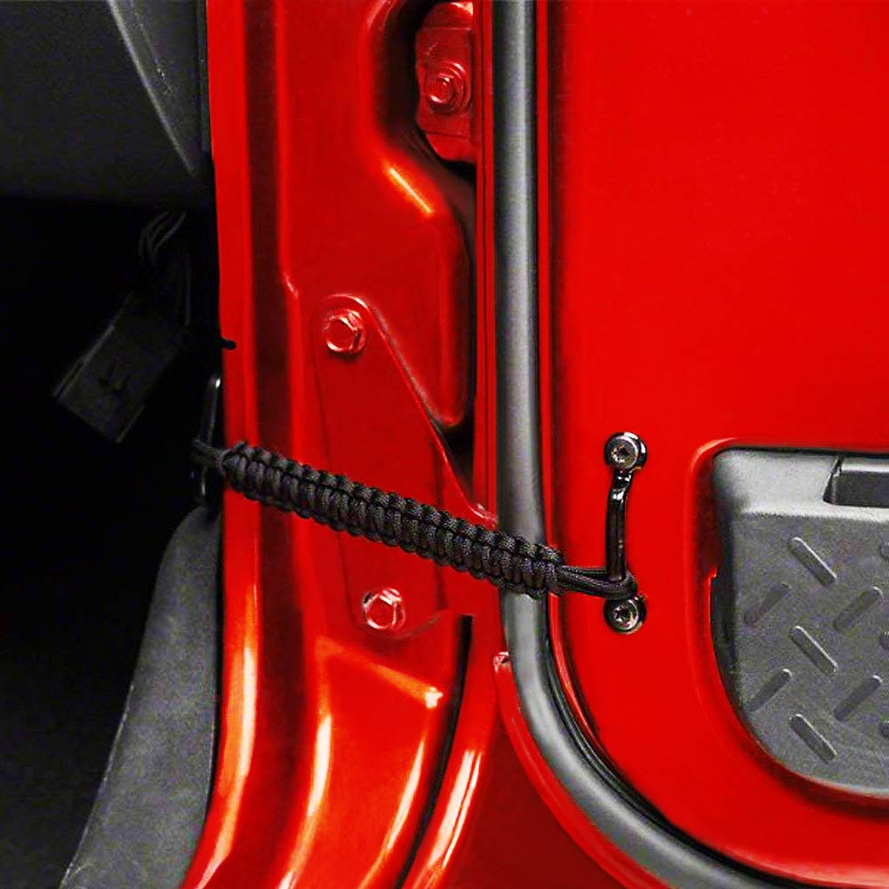Savadicar door straps in action on Wrangler in an off-road setting