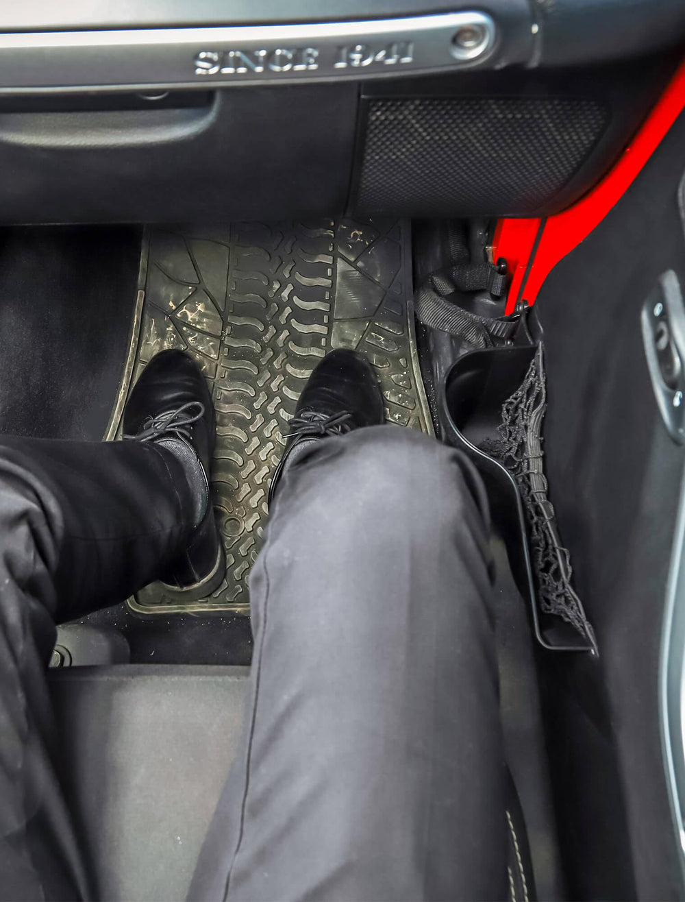DP3 pocket accessible from passenger side for quick access