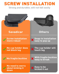 Savadicar DP5 pocket shown with screw installation for a secure, glue-free fit.