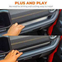 Savadicar ABS plastic finish blends with Jeep cabin interior