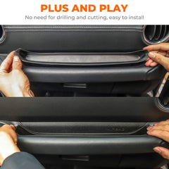 Savadicar GrabTray keeps sunglasses and small items within reach.