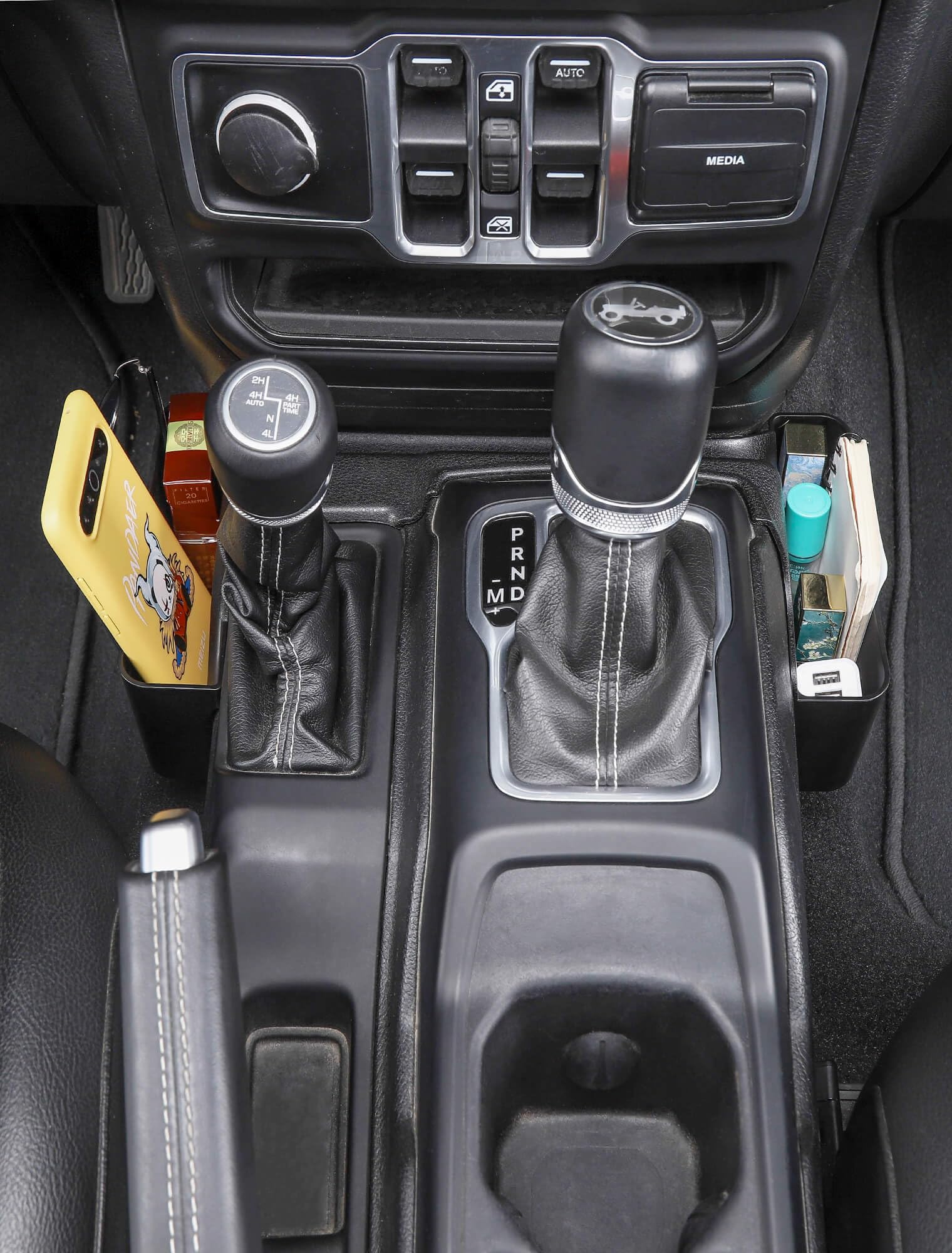 GT-2 in Gladiator interior providing organized storage