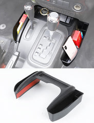 Savadicar GT-3 JK shifter storage box side view shows cross-bar stability.