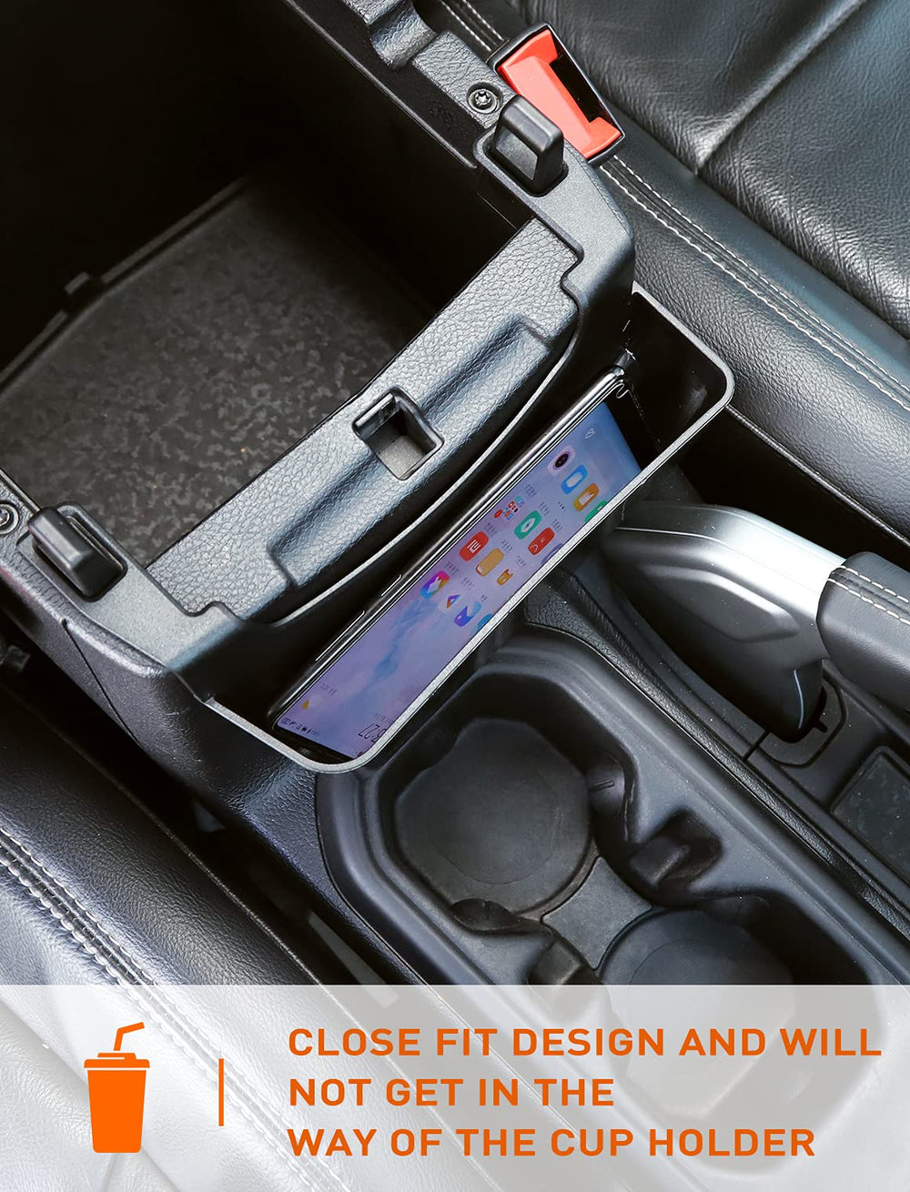 Savadicar tool-free install tray mounts without drilling for Wrangler consoles