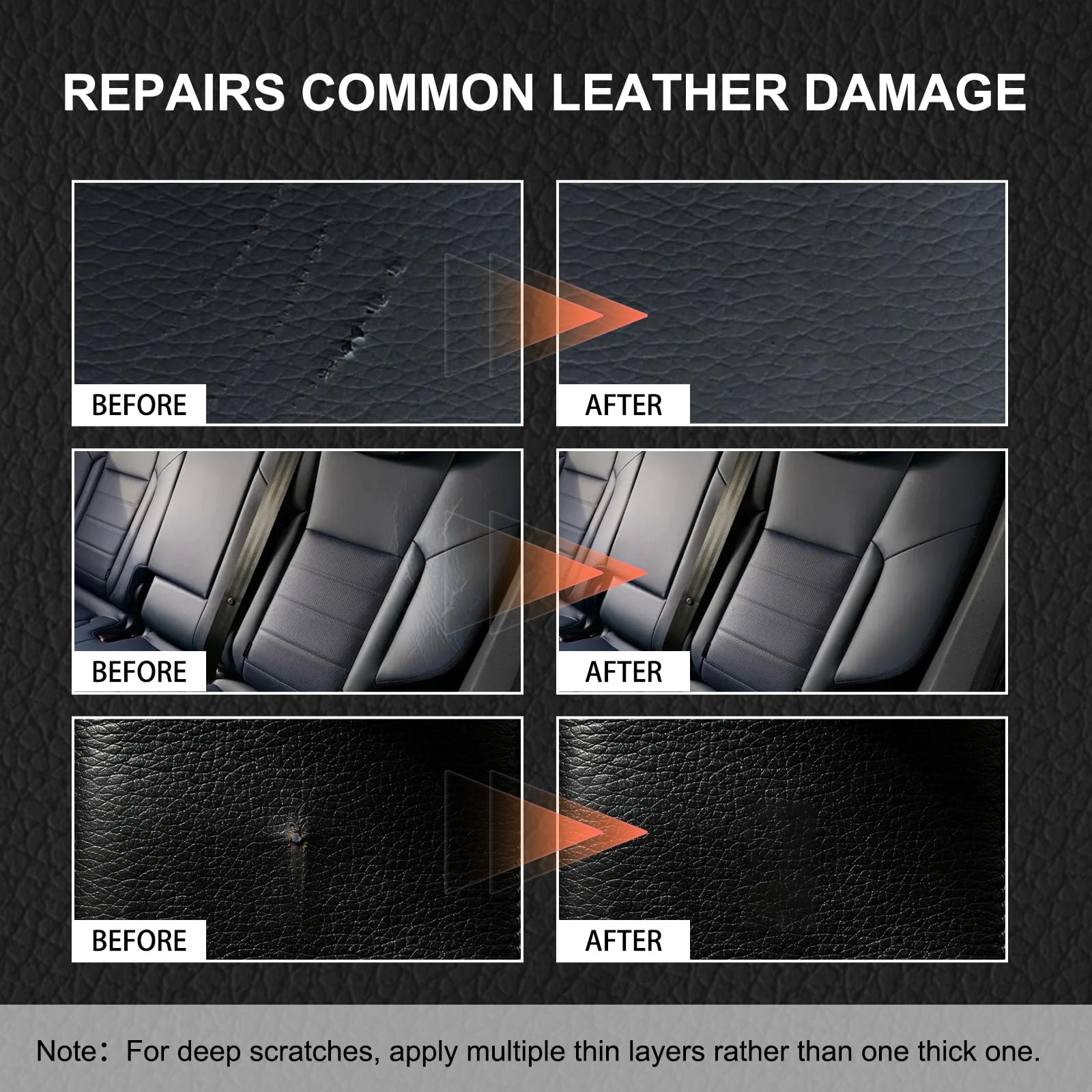 Saynwish leather repair kit scratch repair on synthetic leather