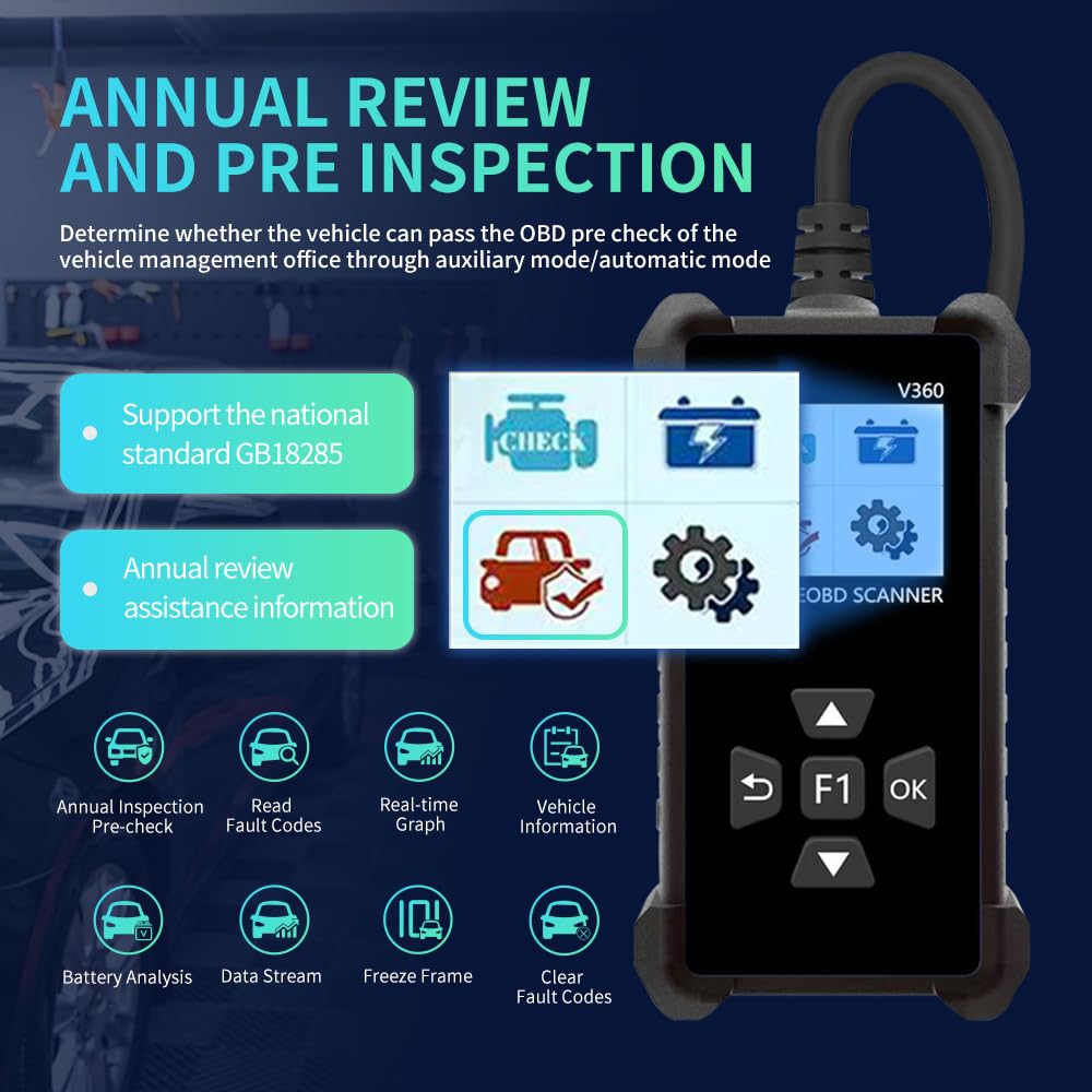 SAZDOLN V360 battery health readout for proactive maintenance.