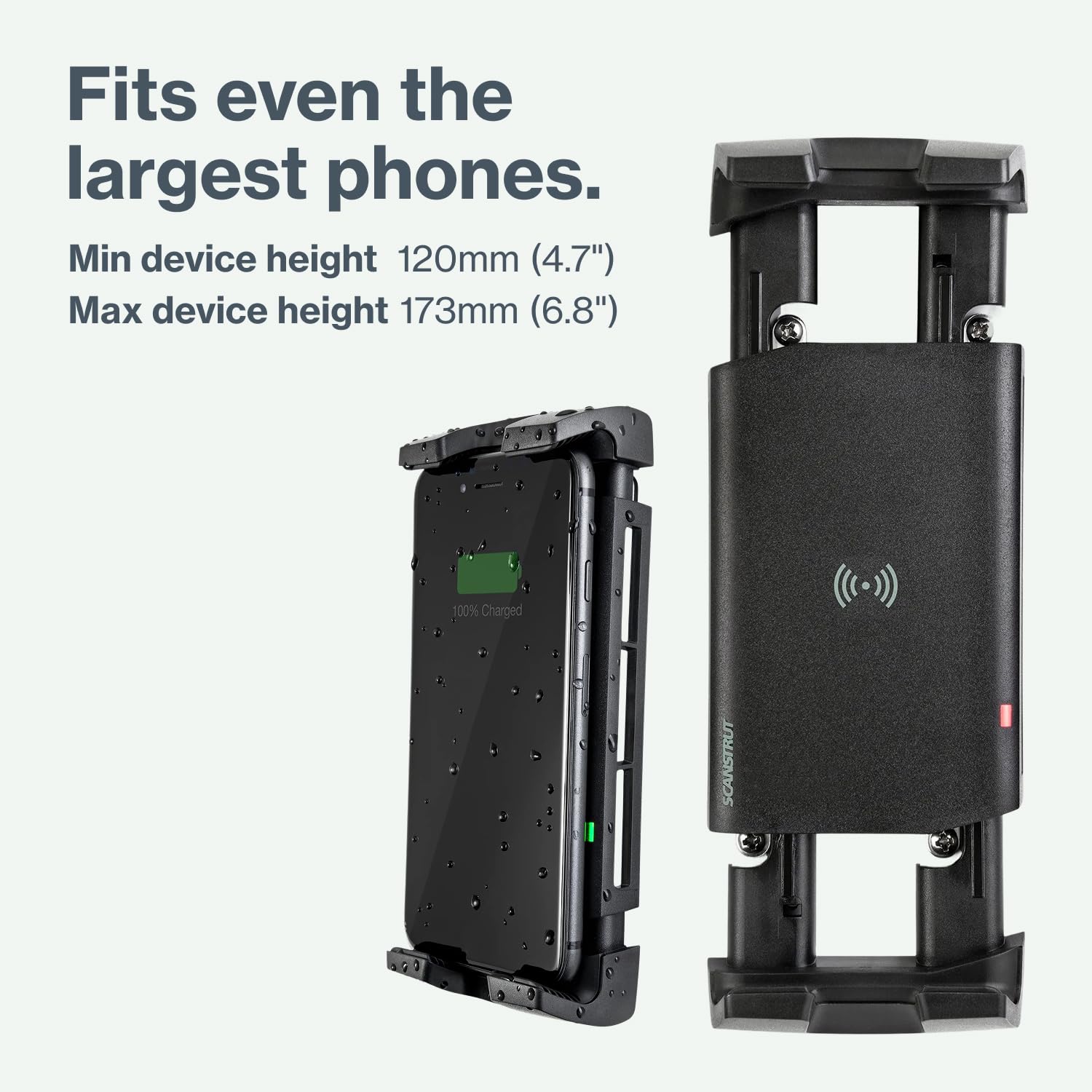 Scanstrut Active high-friction grip ensures secure docking every time.
