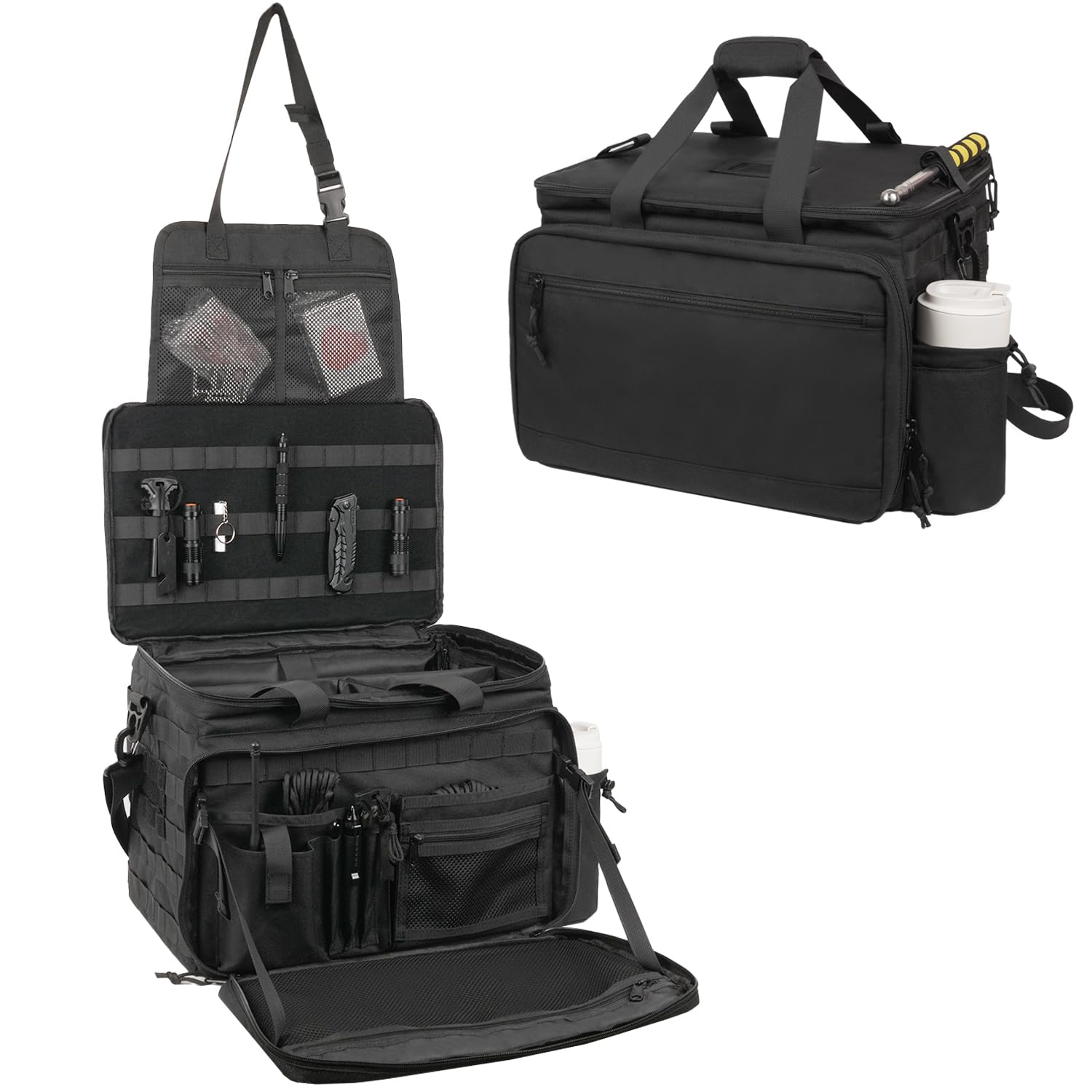 SCAVATA Patrol Bag front-seat MOLLE setup for rapid gear access