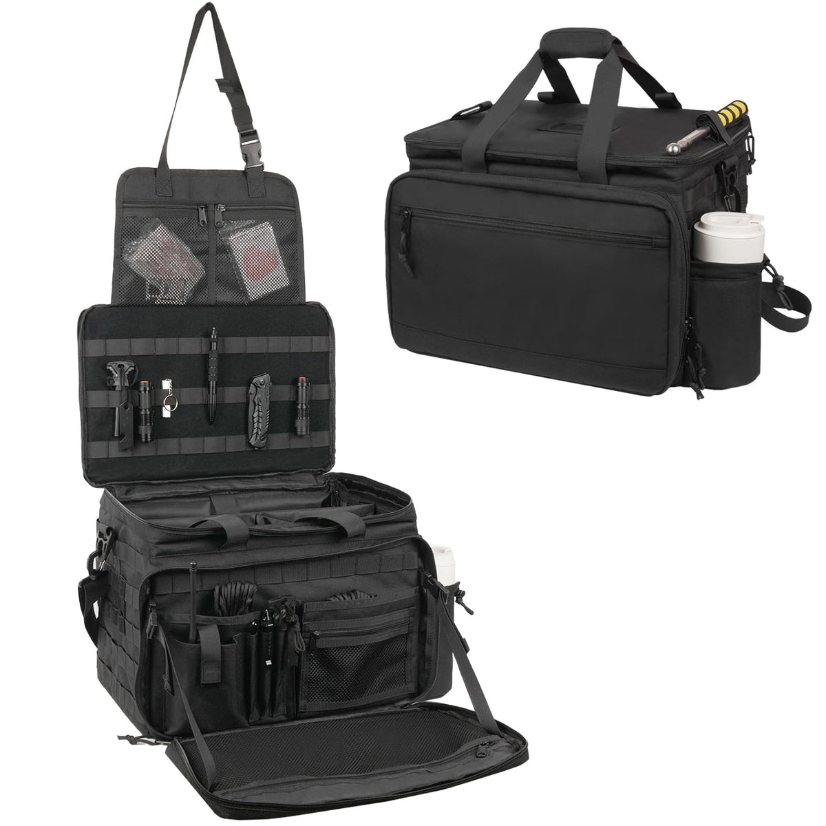 SCAVATA Patrol Bag front-seat MOLLE setup for rapid gear access