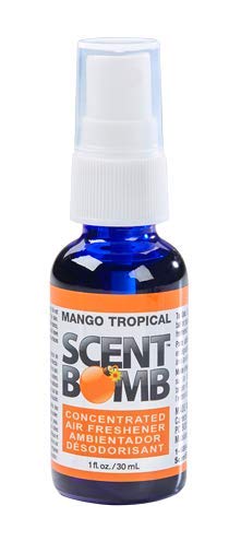 Scent Bomb Mango Tropical car use to neutralize odors during commutes.